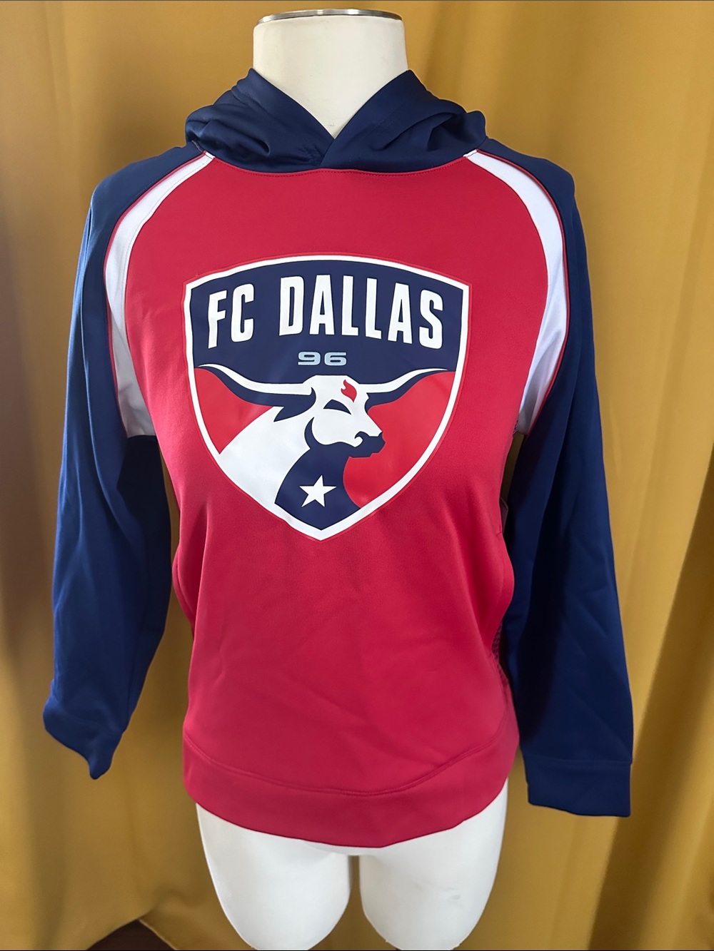 FC Dallas Kids Red & Navy Hooded Sweatshirt